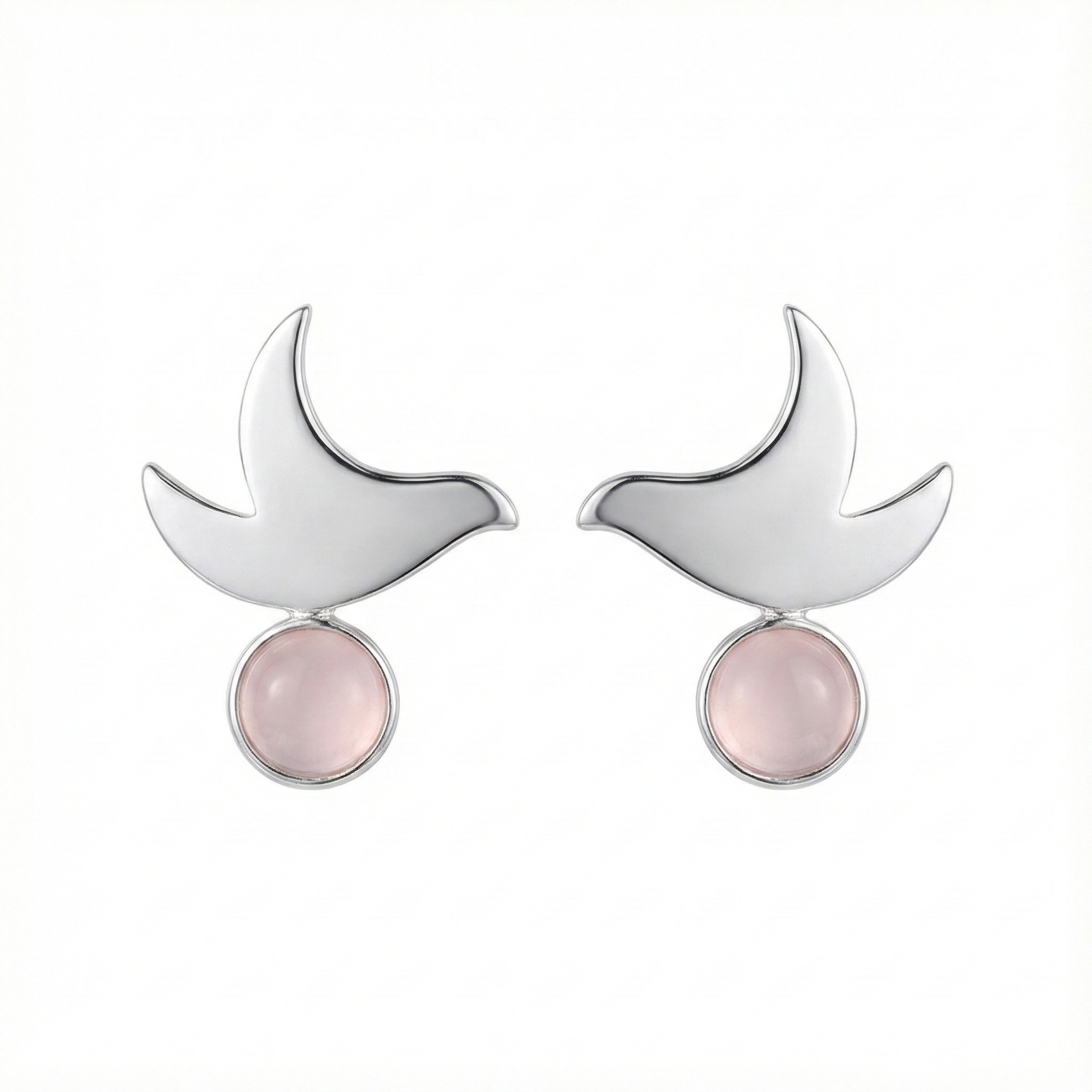 Paloma Rose Quartz Küpe