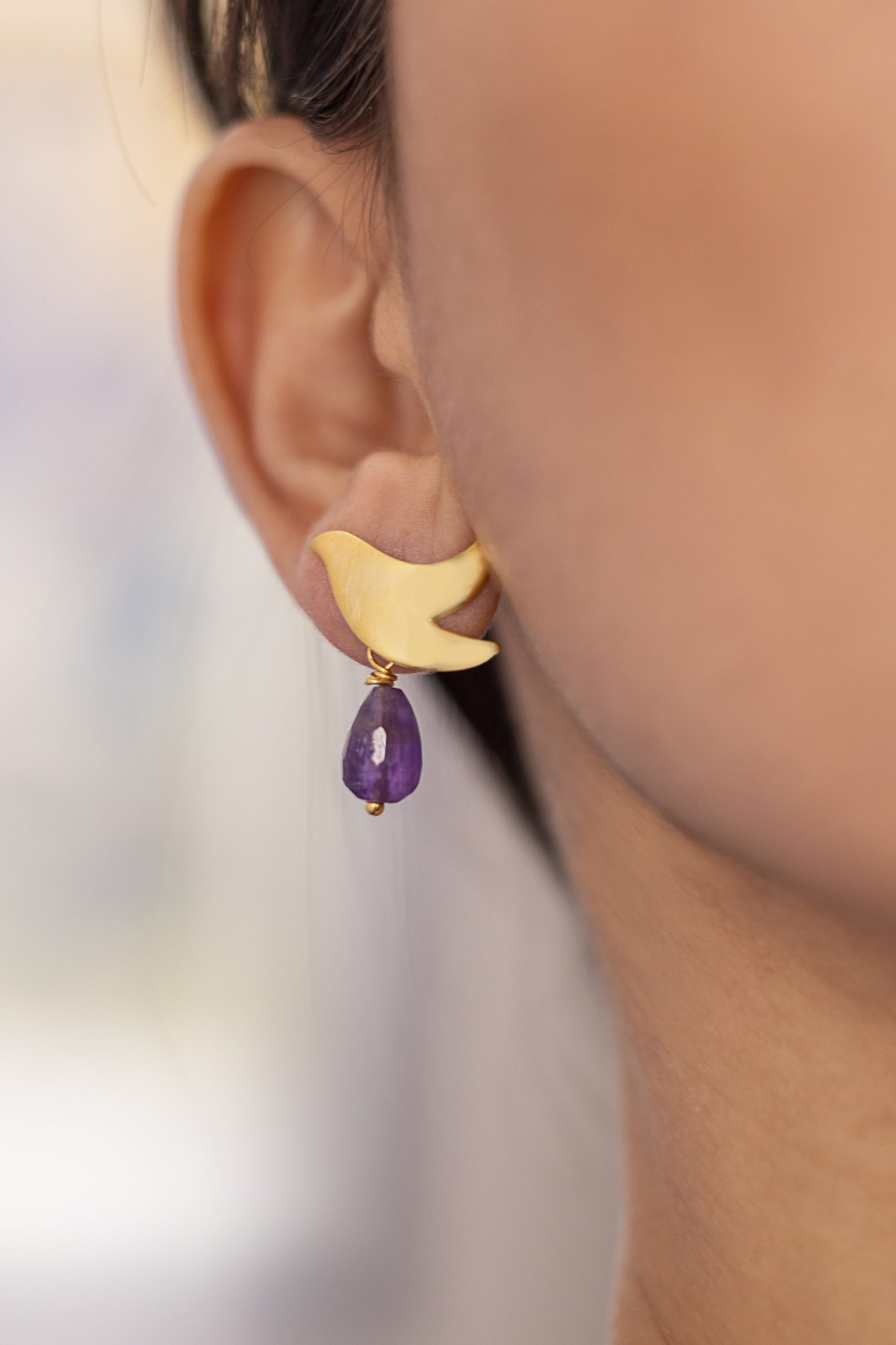 Paloma Ametist Küpe